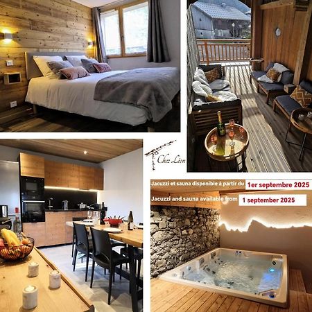 Chez Leon, Jacuzzi Et Sauna Des Le 1Er Septembre 2025 Samoëns Eksteriør billede
